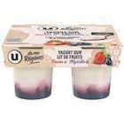Yaourts sur lit de fruits de nos regions - U - Super U à Bergerac Yaourts sur lit de fruits de nos regions - U en promo chez Super U Bergerac à 1,91 €