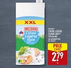 Crème légère fluide UHT - Milsani en promo à 2,79 € chez Aldi Crème légère fluide UHT - Milsani dans le catalogue Aldi