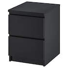 Kommode mit 2 Schubladen schwarzbraun von MALM im aktuellen IKEA Prospekt für 29,99 €