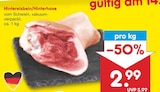 Aktuelles Hintereisbein/Hinterhaxe Angebot bei Netto Marken-Discount in Hannover ab 2,99 €