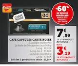 Café capsules - Carte Noire dans le catalogue Hyper U