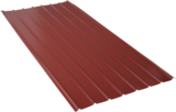 Plaque acier nervurée galva rouge en promo chez Brico Dépôt Plaque acier nervurée galva rouge dans le catalogue Brico Dépôt