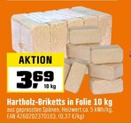 Hartholz-Briketts in Folie Angebote bei OBI Schwabach für 3,69 €