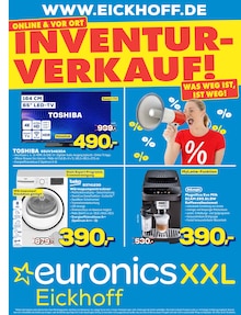 EURONICS Prospekt INVENTURVERKAUF! mit 8 Seiten