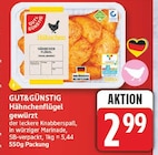 Hähnchenflügel gewürzt von Gut&Günstig für 2,99 € bei EDEKA im Angebot Hähnchenflügel gewürzt von Gut&Günstig im aktuellen EDEKA Prospekt