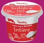 Crème fraîche épaisse entière à Netto dans Génelard Crème fraîche épaisse entière à Netto dans Génelard
