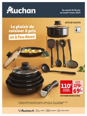 Prospectus Auchan Hypermarché à Nancy, "Le plaisir de cuisiner à prix et à feux doux", 8 pages de promos valables du 20/02/2024 au 04/03/2024