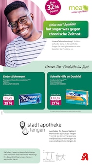 mea - meine apotheke Prospekt Unsere Juni-Angebote mit 4 Seiten