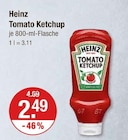 Tomato Ketchup im V-Markt Prospekt Tomato Ketchup von Heinz im aktuellen V-Markt Prospekt für 2,49 €