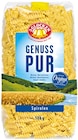 Genuss Pur Pasta im Angebot bei REWE in Köln Genuss Pur Pasta Angebote von 3 Glocken bei REWE Köln für 0,99 €