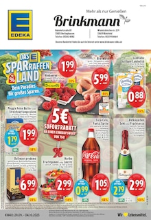 Aktueller EDEKA Prospekt "Aktuelle Angebote" Seite 1 von 24 Seiten für Oerlinghausen