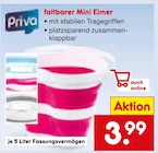 faltbarer Mini Eimer Angebote von Priva bei Netto Marken-Discount Ahlen für 3,99 €