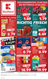 Pampers im Kaufland Prospekt "Aktuelle Angebote" mit 54 Seiten (Erlangen)