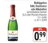 Sekt, Fruchtsecco oder Alkoholfrei im Angebot bei nah und gut in Würzburg Sekt, Fruchtsecco oder Alkoholfrei Angebote von Rotkäppchen bei nah und gut Würzburg für 0,99 €