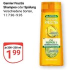 Fructis Shampoo oder Spülung im Angebot bei GLOBUS in Wolfenbüttel Fructis Shampoo oder Spülung Angebote von Garnier bei GLOBUS Wolfenbüttel für 1,99 €