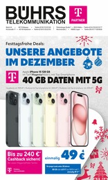 Telekom Partner Bührs Lingen Prospekt für Isterberg mit 12 Seiten Telekom Partner Bührs Lingen Prospekt für Isterberg: "Top Angebote", 12 Seiten, 01.12.2023 - 31.12.2023