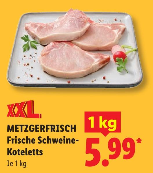 Frische Schweine-Koteletts