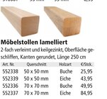 Möbelstollen lamelliert im aktuellen Holz Possling Prospekt