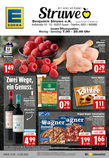 EDEKA Prospekt der Woche "Aktuelle Angebote" Seite 1, 17.08.2026 bis 22.08.2026 für Essen Aktueller EDEKA Prospekt "Aktuelle Angebote" Seite 1 von 24 Seiten für Essen