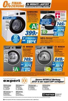 Waschmaschine im aktuellen expert Prospekt (Albstadt) Waschmaschine im expert Prospekt "Top Angebote" mit 16 Seiten (Albstadt)