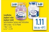 Joghurt oder Joghurt mild bei diska im Ornbau Prospekt für 1,11 €