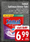 Spülmaschinen-Tabs Angebote von Somat bei EDEKA Osnabrück für 6,99 €