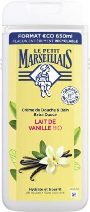 Crème de Douche & Bain Extra Douce Lait de Vanille Bio