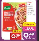 Netto Marken-Discount Karlsbad - Fix Spaghetti Bolognese Angebot im Prospekt Fix Spaghetti Bolognese bei Netto Marken-Discount im Karlsbad Prospekt für 0,49 €