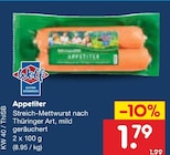 Aktuelle Wurst Angebote bei Netto Marken-Discount in Dresden Aktuelles Appetiter Angebot bei Netto Marken-Discount in Dresden ab 1,79 €