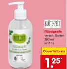 Flüssigseife im Angebot bei Netto Marken-Discount in Bietigheim-Bissingen Flüssigseife Angebote von BLÜTE-ZEIT NATURKOSMETIK bei Netto Marken-Discount Bietigheim-Bissingen für 1,25 €