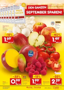 Champignons im aktuellen Netto Marken-Discount Prospekt (Essen) Champignons im Netto Marken-Discount Prospekt "Aktuelle Angebote" mit 69 Seiten (Essen)