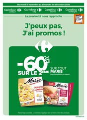 Catalogue Supermarchés Carrefour Proximité en cours à Largentière et alentours, "J’peux pas, J’ai promos !", 22 pages, 19/11/2024 - 01/12/2024