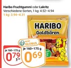 Aktuelle Haribo Angebote bei GLOBUS in Salzgitter Aktuelles Fruchtgummi Angebot bei GLOBUS in Salzgitter ab 0,69 €