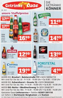 Sprite im aktuellen Getränke Oase Prospekt (Dortmund) Sprite im Getränke Oase Prospekt "Aktuelle Angebote" mit 1 Seiten (Dortmund)