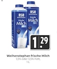 Frische Milch 1,5% Fett Angebote von Weihenstephan bei Hieber Lörrach für 1,29 €