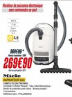 ASPIRATEUR SAC - Miele - Proxi Confort à Saint-Denis ASPIRATEUR SAC - Miele en promo chez Proxi Confort Saint-Denis à 269,90 €
