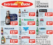 Aktueller Getränke Oase Prospekt mit Bier, "Aktuelle Angebote", Seite 1