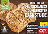 Sonnenblumen-, oder Weltmeister- oder Kürbiskernbrötchen Angebote von BACKSTUBE bei Netto Marken-Discount Ludwigshafen für 0,99 €