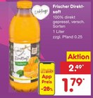 Frischer Direktsaft im Angebot bei Netto Marken-Discount in Gladbeck Frischer Direktsaft Angebote bei Netto Marken-Discount Gladbeck für 1,79 €