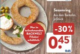 Sesamring im Angebot bei ALDI SÜD in Erftstadt Sesamring Angebote bei ALDI SÜD Erftstadt für 0,45 €