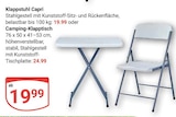 GLOBUS - Klappstuhl Capri Angebot im Prospekt Klappstuhl Capri bei GLOBUS im Prospekt "" für 19,99 €