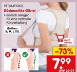 Rückenstütz-Gürtel Angebote von Vitalmaxx bei Netto Marken-Discount Singen für 7,99 €