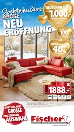 Aktueller Polstermöbel Fischer Möbel & Einrichtung Prospekt für Kalchreuth: Spektakuläre Neueröffnung mit 34} Seiten, 18.01.2026 - 25.01.2026
