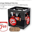 Vita Cola im Angebot bei GLOBUS in Bad Langensalza Vita Cola Angebote von Thüringer Waldquell bei GLOBUS Bad Langensalza für 7,69 €