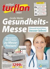 Aktueller Möbel Turflon Möbel & Einrichtung Prospekt in Sundern und Umgebung, "GESUNDHEITSMESSE" mit 12 Seiten, 08.03.2025 - 15.03.2025