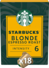 CAPSULES DE CAFÉ BLONDE ESPRESSO ROAST STARBUCKS BY NESPRESSO - STARBUCKS - Auchan Supermarché à Courbevoie CAPSULES DE CAFÉ BLONDE ESPRESSO ROAST STARBUCKS BY NESPRESSO - STARBUCKS en promo chez Auchan Supermarché Courbevoie à 6,75 €
