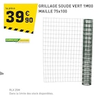 Grillage soude vert 1m00 maille 75x100 à Tout Faire dans Najac