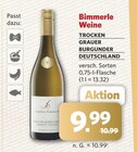 Trocken Grauer Burgunder von Bimmerle im aktuellen combi Prospekt