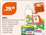 Waschmittel flüssig von ARIEL im aktuellen Müller Prospekt für 18,99 €