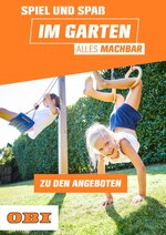 OBI Prospekt für Oelde mit 1 Seiten OBI Prospekt für Oelde: "SPIEL UND SPASS IM GARTEN", 1 Seiten, 01.04.2021 - 31.05.2021
